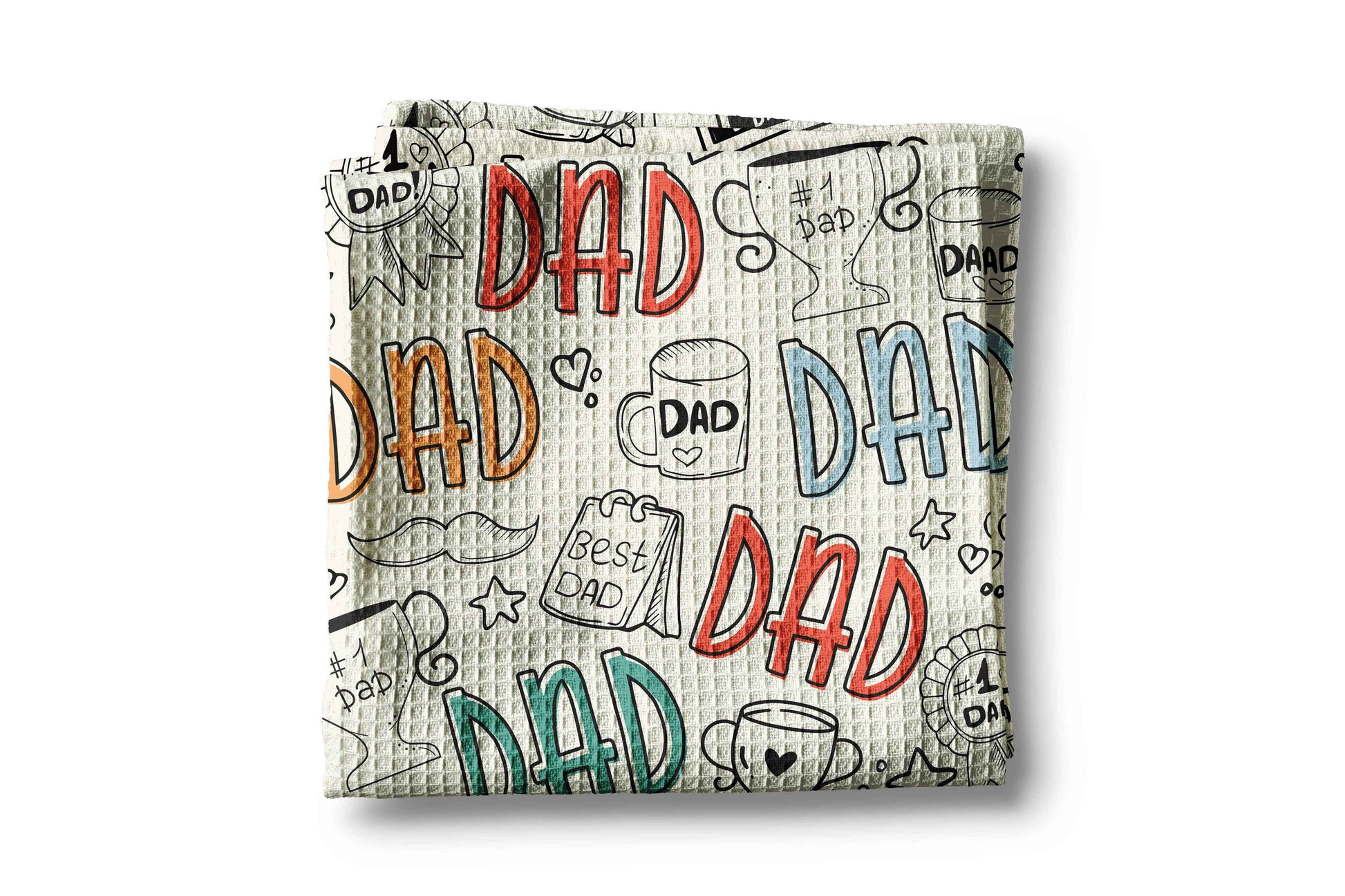 Fathers Day Kitchen Towel Best Dad Ever Daddy Birthday Gift