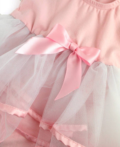 RuffleButts + RuggedButts - Girls Pink Ballet Tutu Dance Leotard