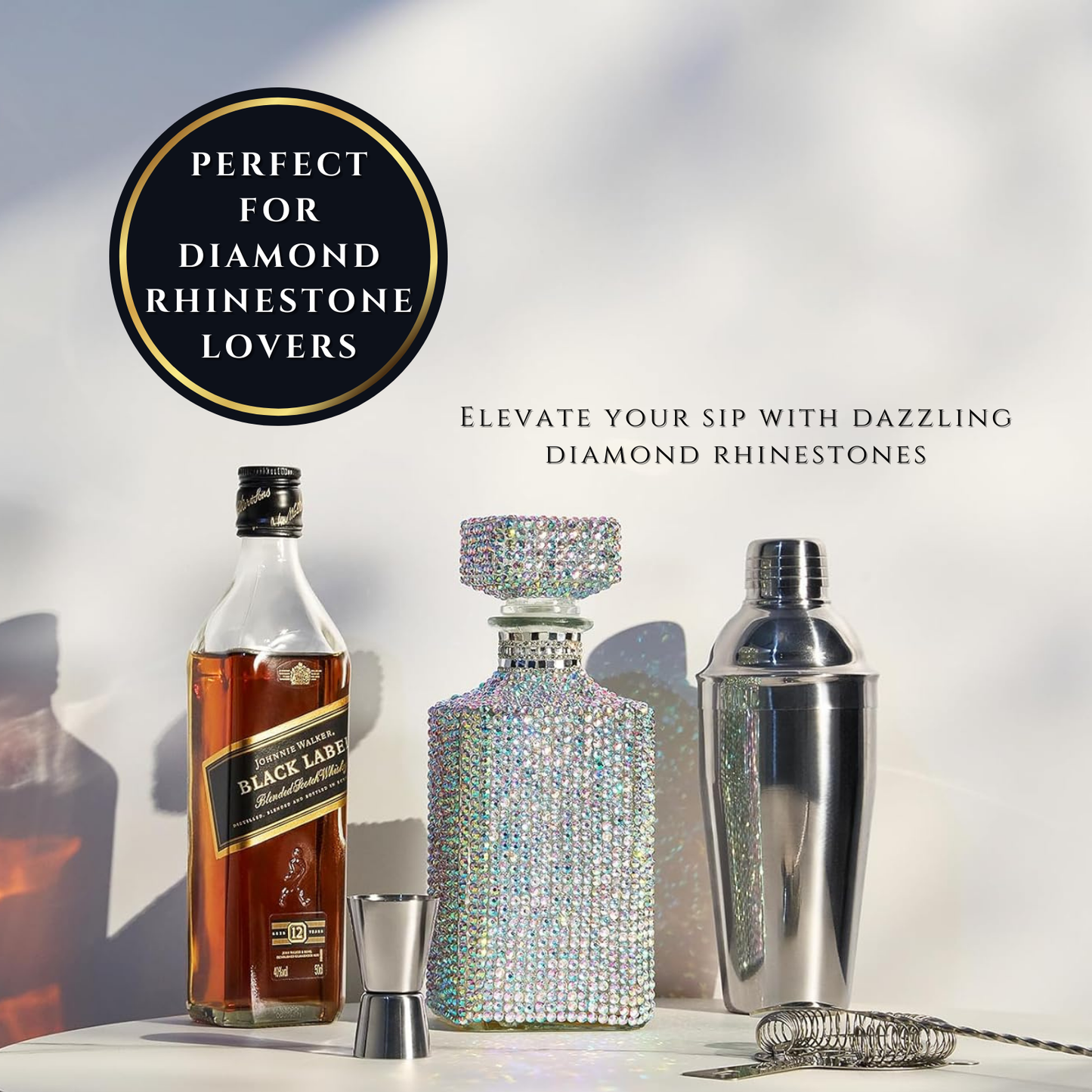 Decantador único con diamantes de imitación y brillantes | Bling 730 mL