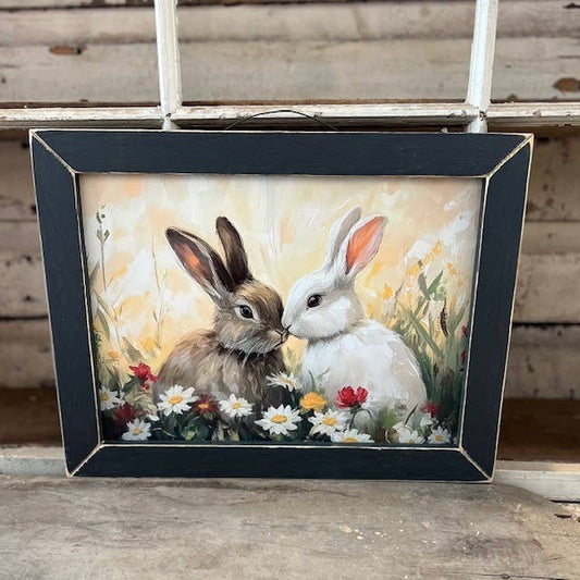Two Floral Bunnies