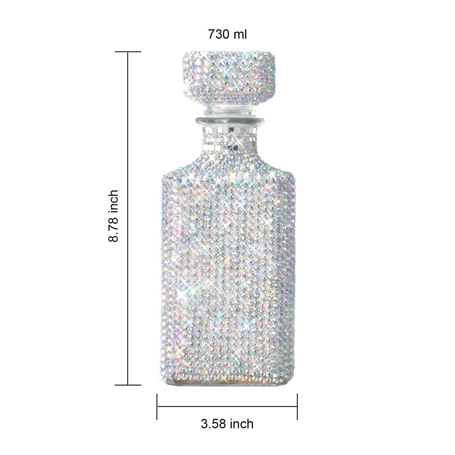 Decantador único con diamantes de imitación y brillantes | Bling 730 mL