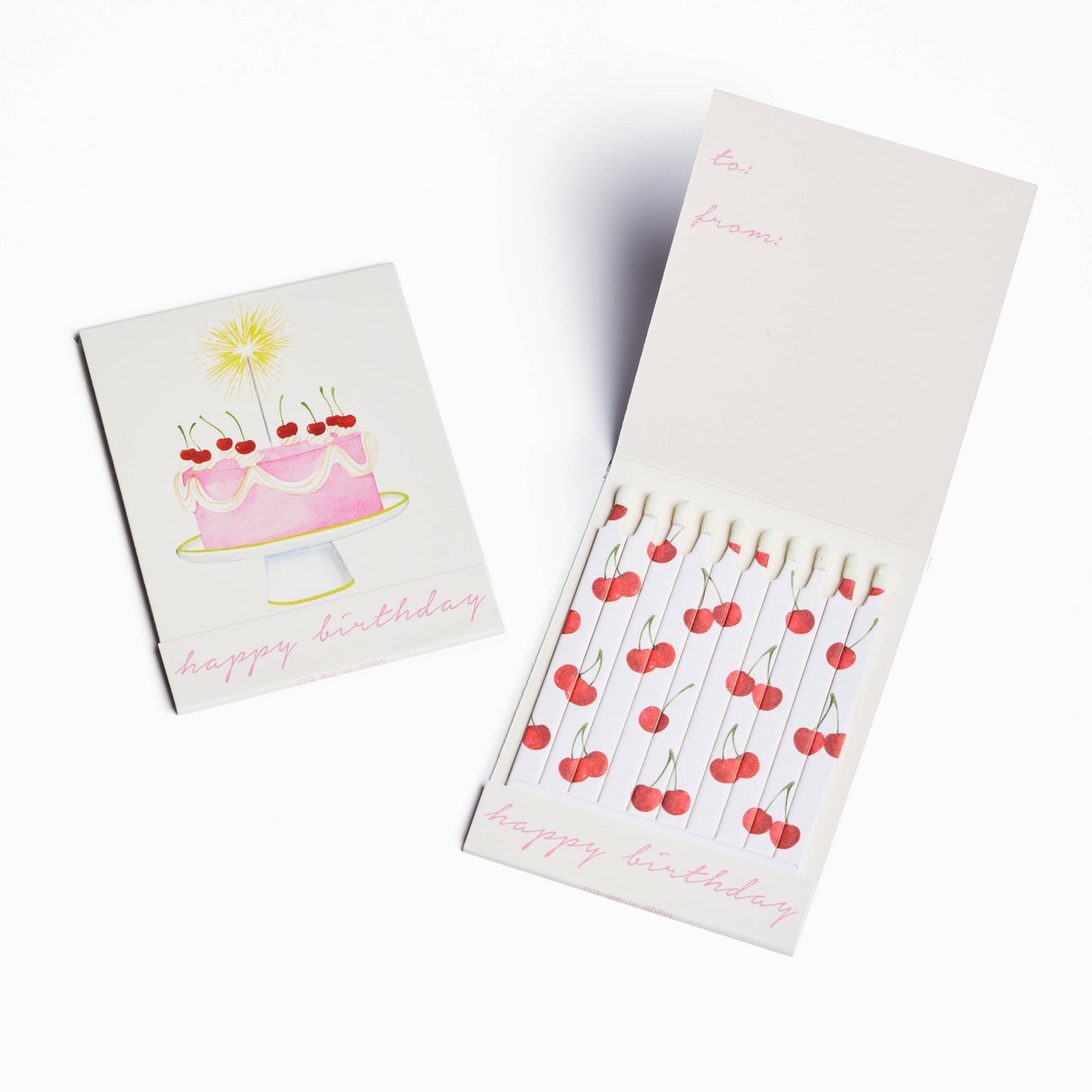 Cake Happy Birthday Match Card® | Candle Matches