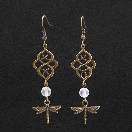JAC Jewelry Designs - Bronze Dragonfly Earrings