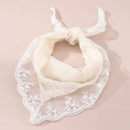LACE FLORAL BANDANA HAIR SCARF HAIR BAND