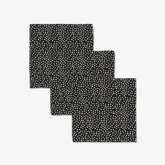 Dotty Black-Washcloth