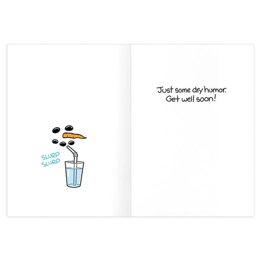 Dehydrated Get Well Card