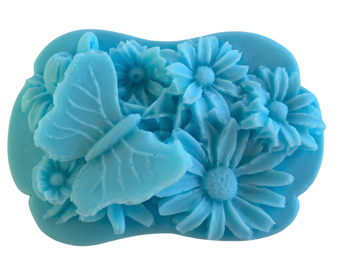 3D Butterfly and Flowers Bar of Soap