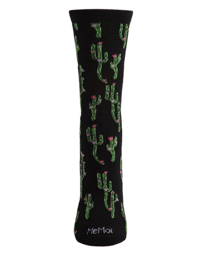 MeMoi Cactus Bamboo Blend Crew Socks