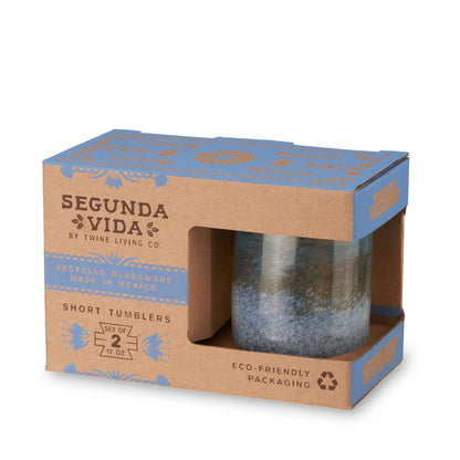 Segunda Vida Playa Bonita Recycled Tumblers Set of 2