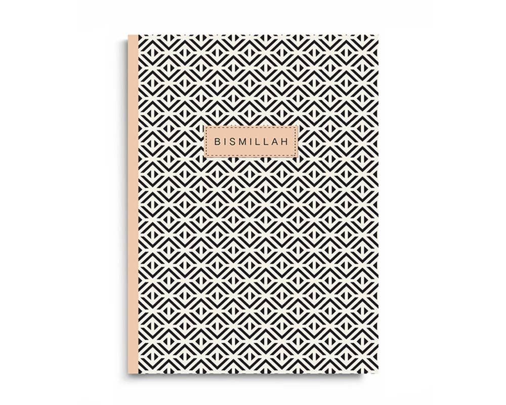 Bismillah Notebook, A5 Geometric Islamic Journal Planner  -