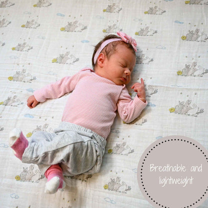 LollyBanks - SomeBunny Loves You Baby Easter Swaddle Blanket