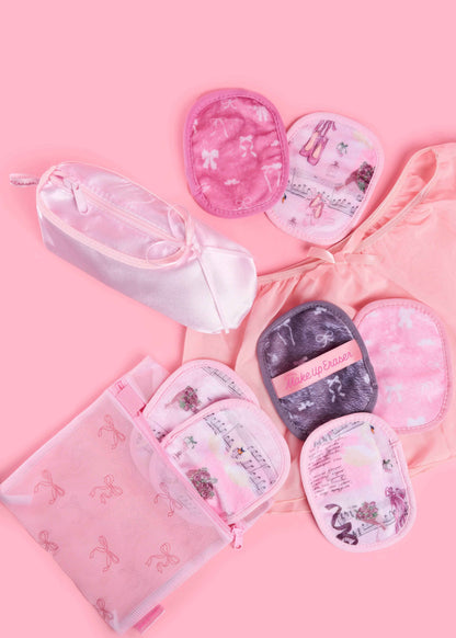 The Original MakeUp Eraser - Ballet Core MakeUp Eraser 7-Day Set | Bonus Pointe Shoe Case