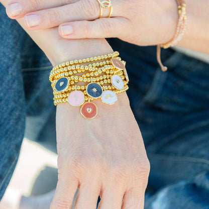 Iris espléndido - Pulsera de corazón pequeño