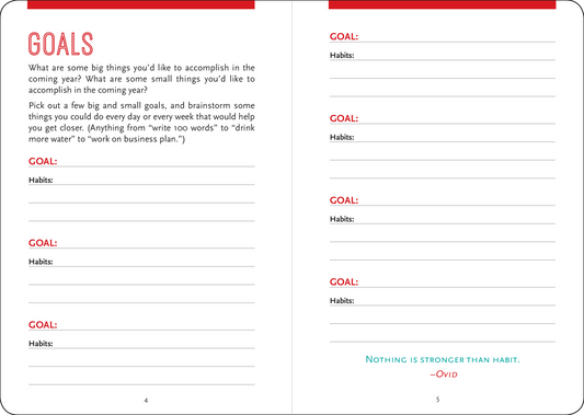 Habit Tracker Logbook