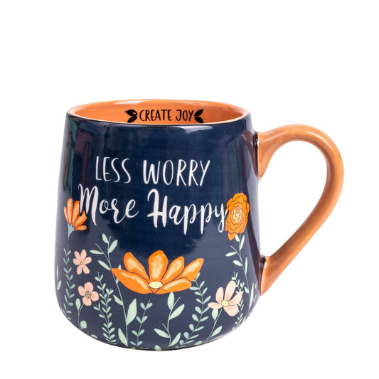 Divinity Boutique - Mug: Less Worry More Happy