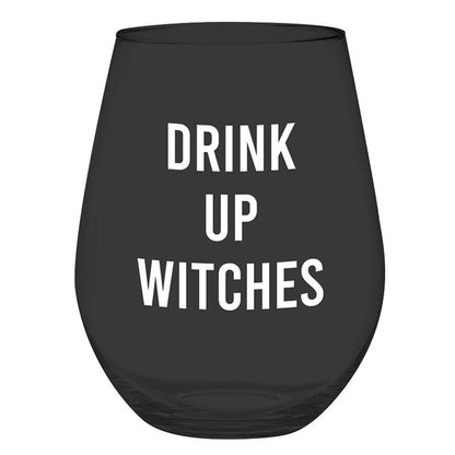 Wine Glass SS Drink Up Witches