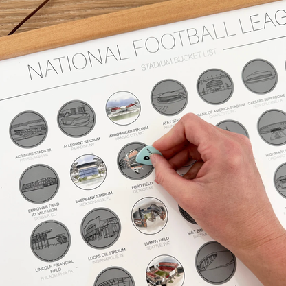 NFL Football Stadium Scratch Off