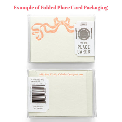 Folded Place Cards | Butterfly