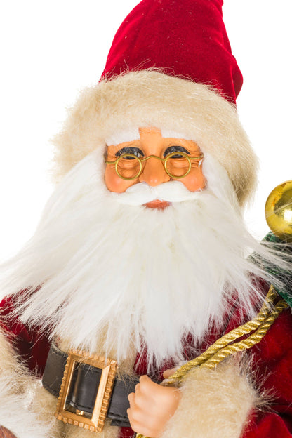 NEW-Crimson Rocking Horse Santa