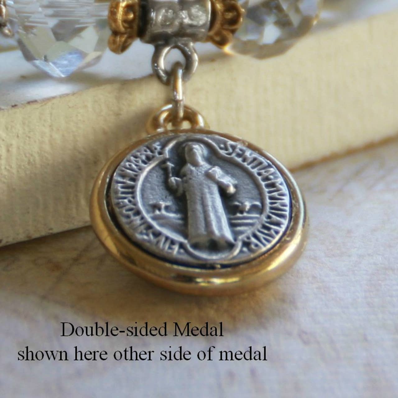 St. Benedict Pretty in Blue Bracelet