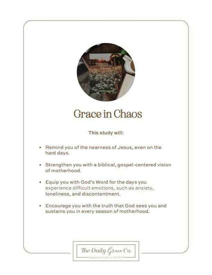 Grace in Chaos Bible Study