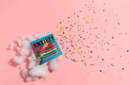 FUN CLUB - Anxiety Pen Set (funny gifts, pens, stationery)