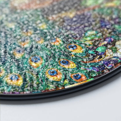 Peacock Stained Glass Suncatcher, Peacock Flowers Decor