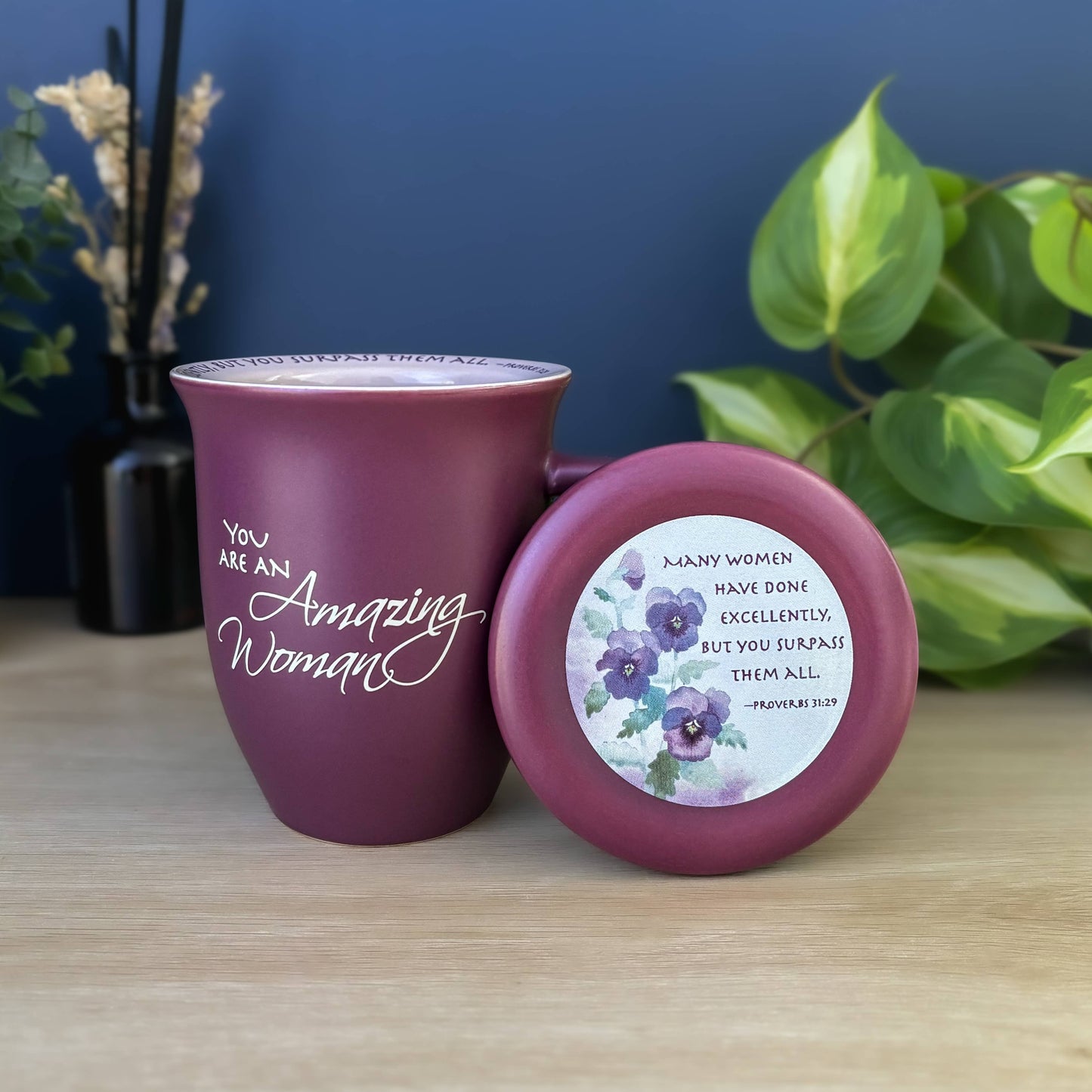 Purple Amazing Woman Coaster Mug 