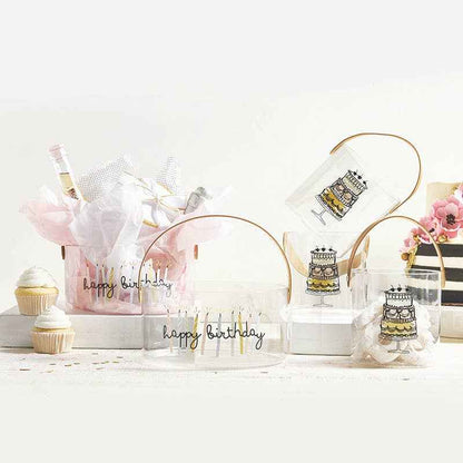 Acrylic Party Bucket - Happy Birthday