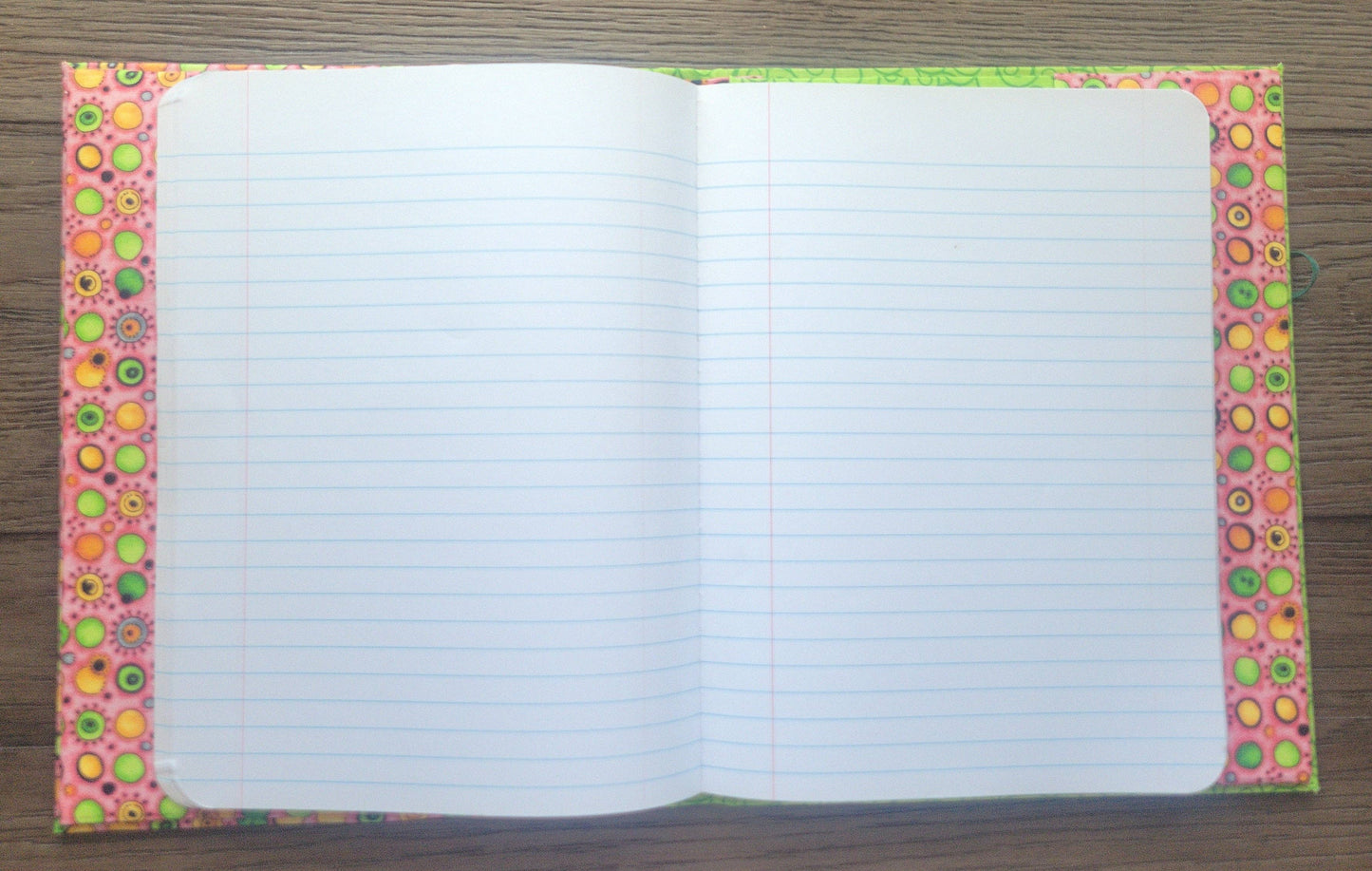 Fabric Covered Hardcover Notebook Composition Book Cover - Googly Eyes