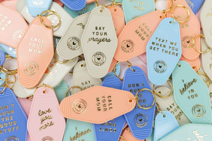 Reminders From Mom Keychain - Say Your Prayers