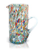 1 liter glass carafe “I Colori di Murano”. HARLEQUIN