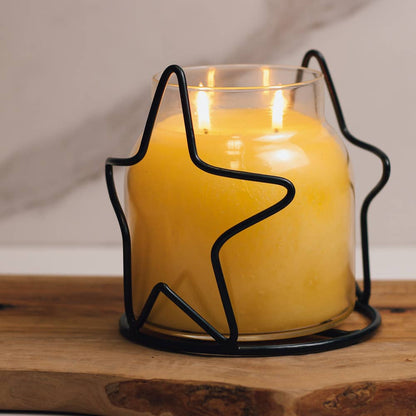 A Cheerful Giver - Star Candle Holder Jar (Black)