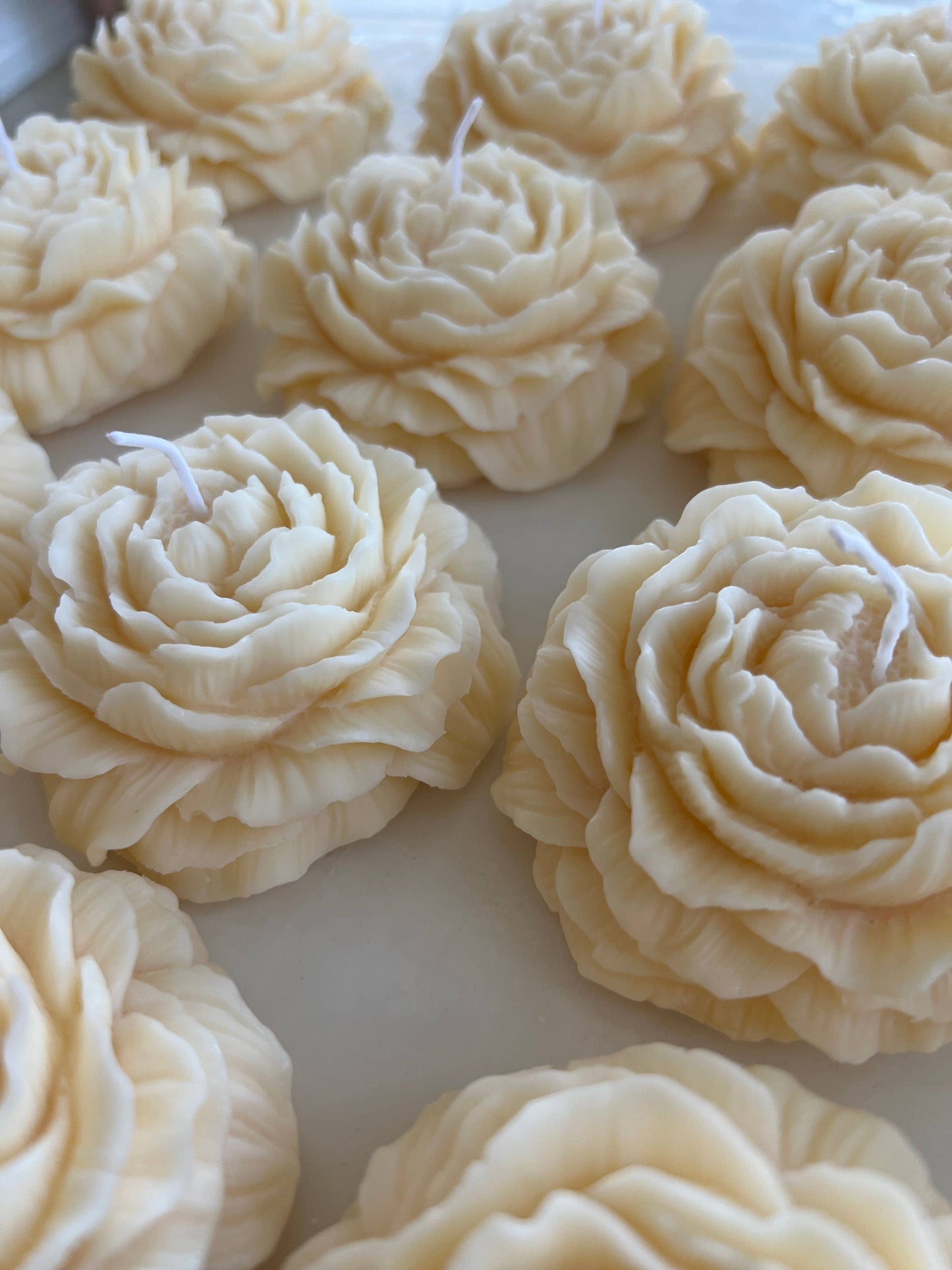 Vela de flor de peonía