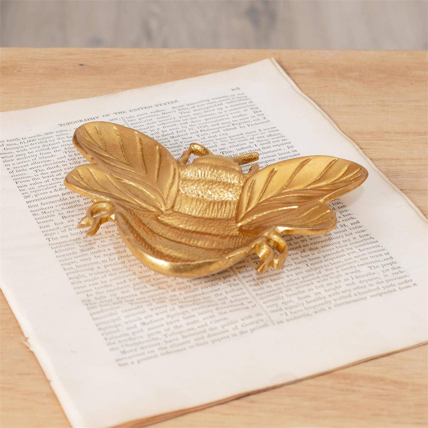 Gold Bee Trinket Tray