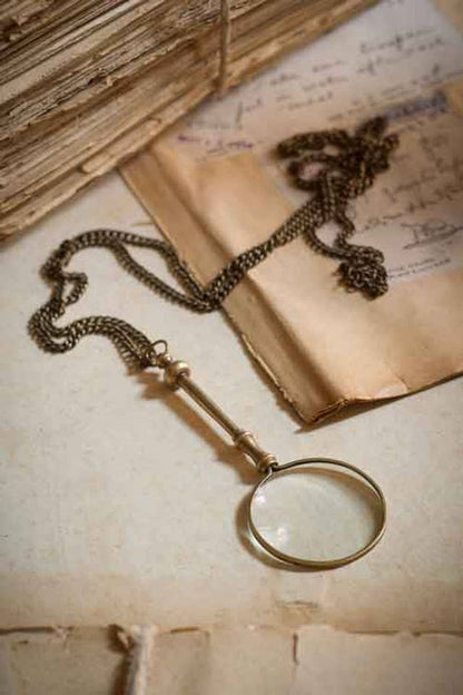 Necklace, Ant Brass Mag Lens