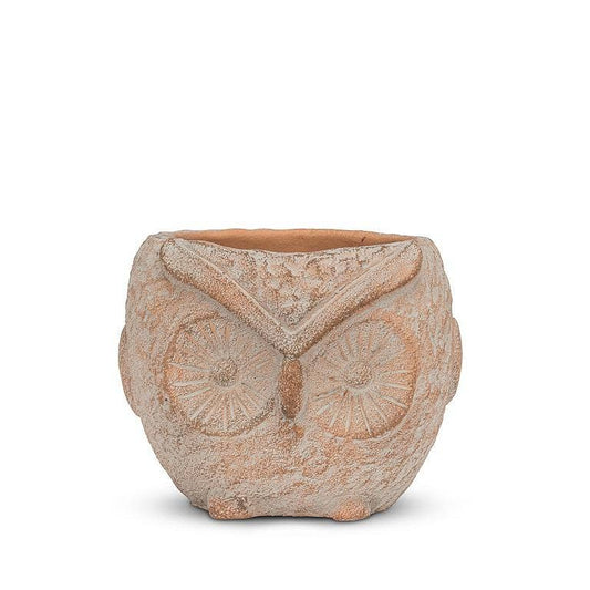 Owl Planter, Terracotta 3"