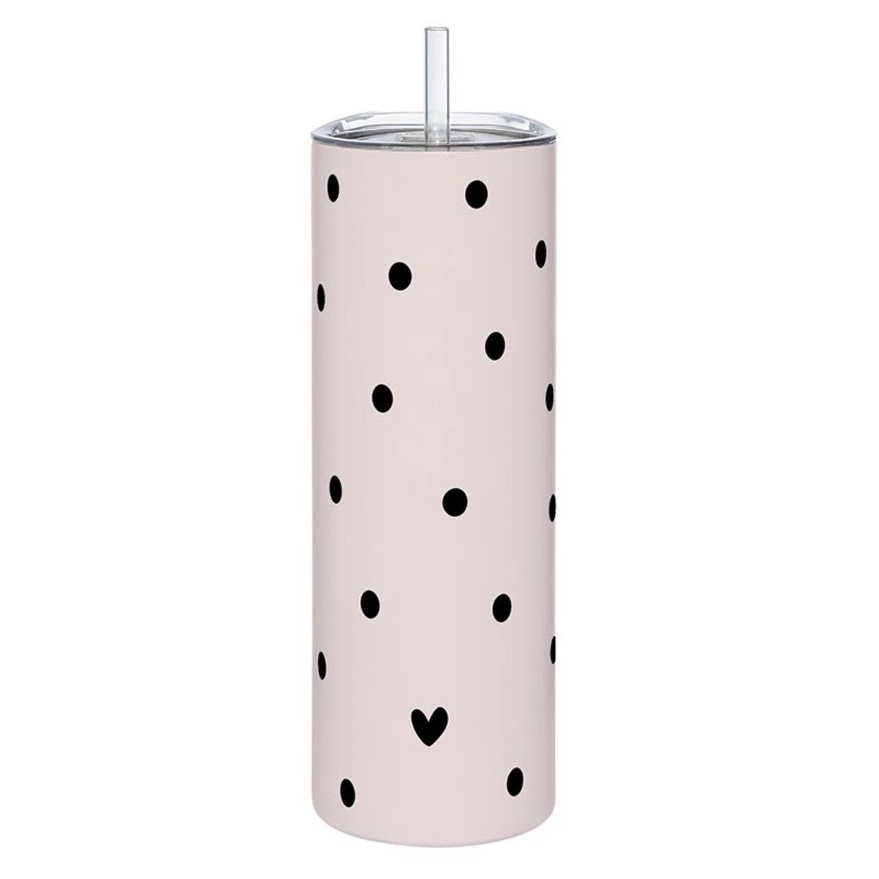 Bella Sleep + Spa - Skinny Tumbler - Dots and Heart