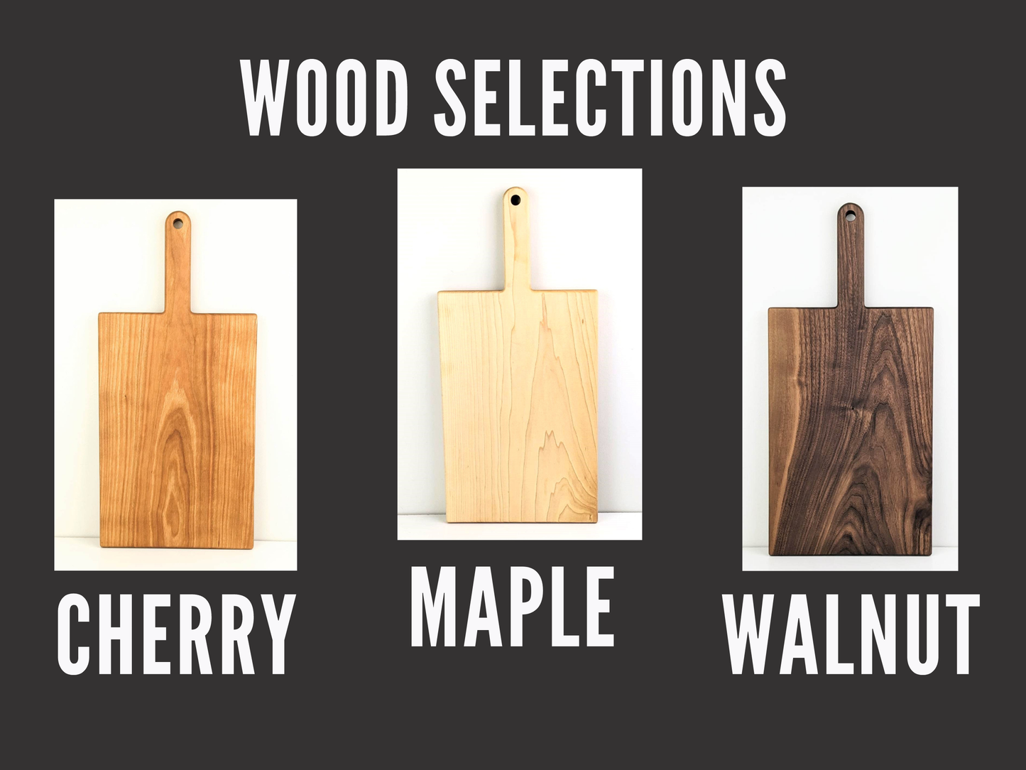 Wooden Charcuterie Board With Handle-Rectangular