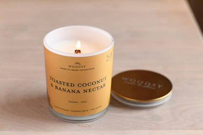Coconut & Banan Gold 12 oz Candle