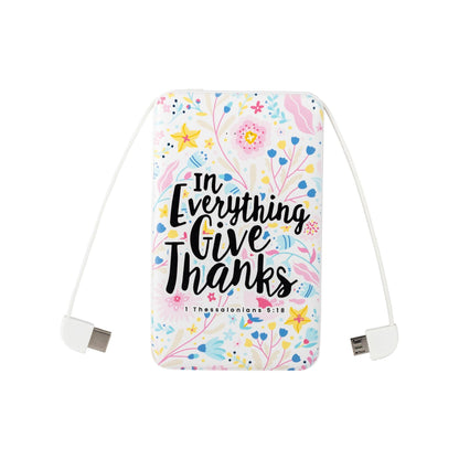 Divinity Boutique - Power Bank - White - Give Thanks
