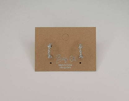 Cubic Zircornia Hoop Earring