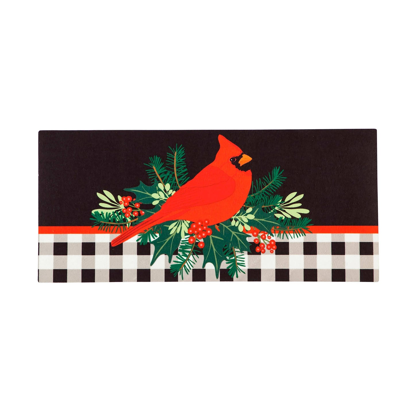 Sassafras Merry Christmas Cardinal Switch Mat