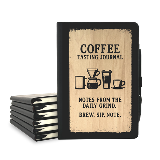 Coffee Tasting Journal - Wood Cover