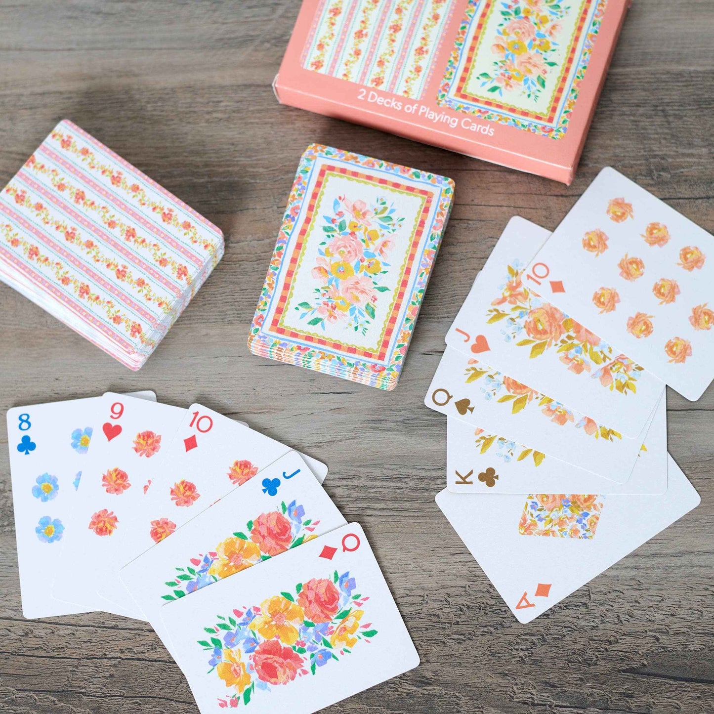 French Floral Playing Card Set