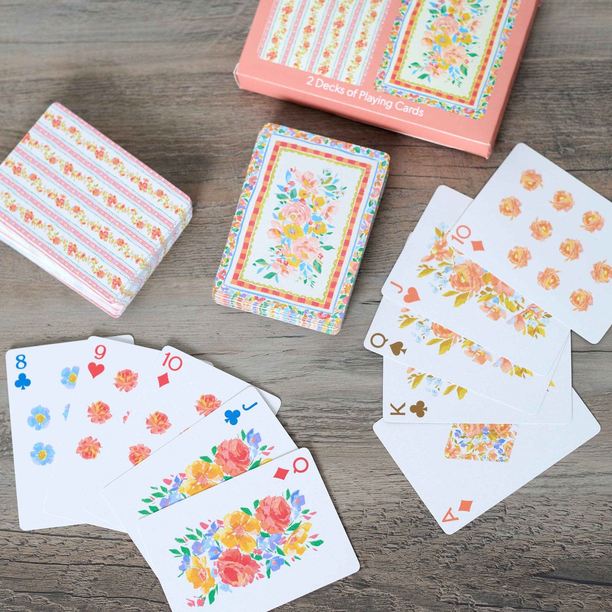 French Floral Playing Card Set