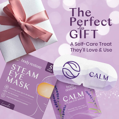 body restore - Lavender Steam Eye Mask (5 pack)