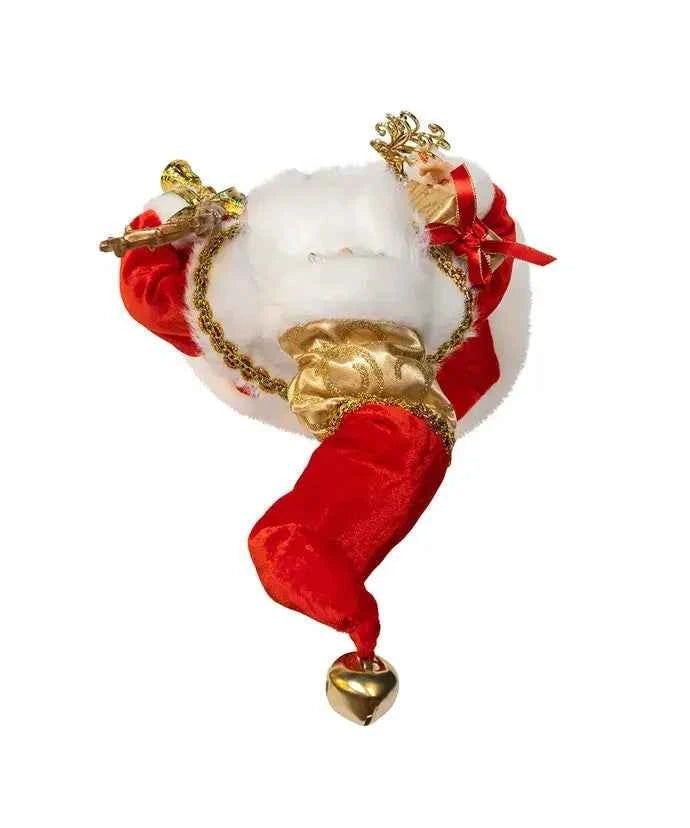 18" Standing Red/Gold Santa
