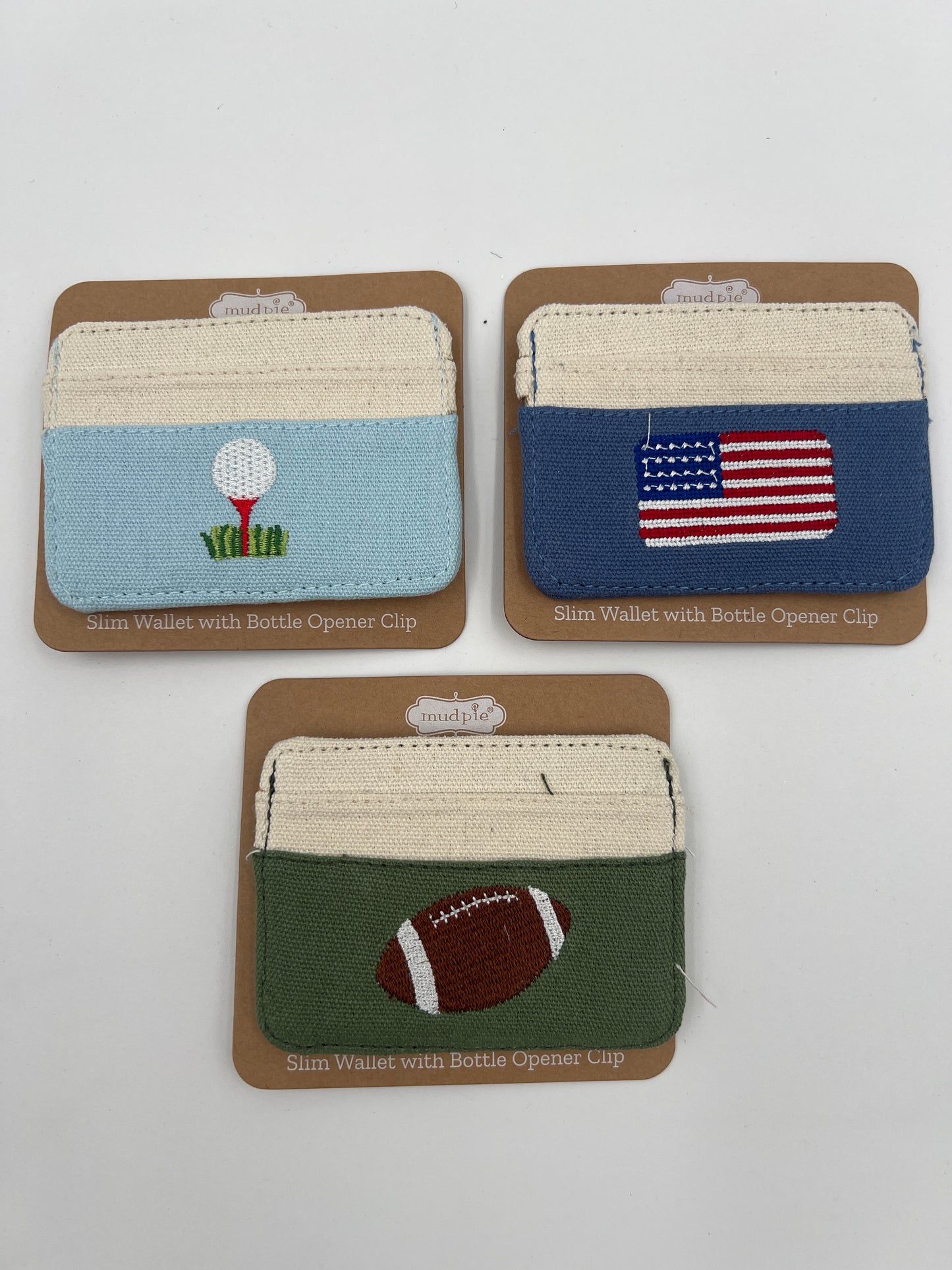 Embroidered Slim Wallet