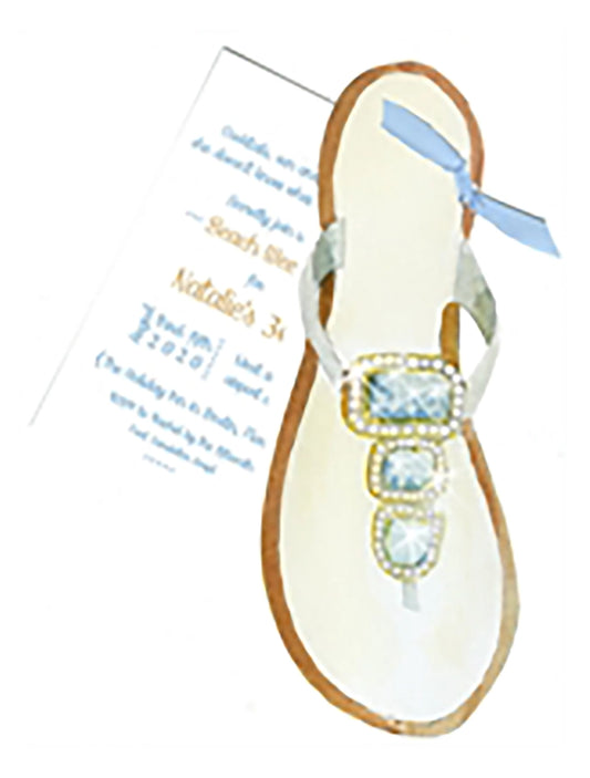 Beaded Sandals Greeting Card